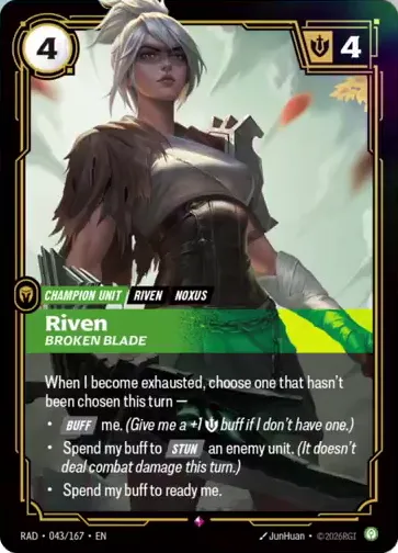 Riven, Broken Blade